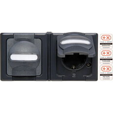 131215003 Surface mount, socket outlet,