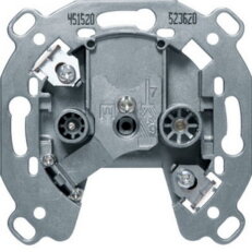 Zásuvka, anténní, TV-R, průchozí, 75 ohmů, 20db HAGER WDF45923