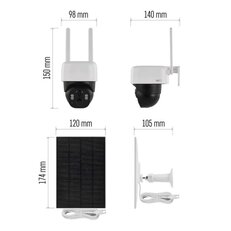 GoSmart Venkovní bateriová kamera IP-1200 WASP s WiFi a solárním panelem H4067