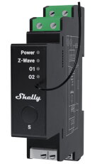 Spínací modul na DIN SHELLY WAVE PRO 2PM LR, Z-Wave Long Range,