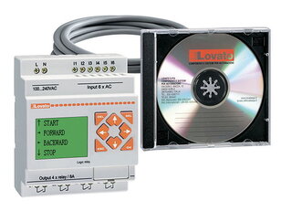 Lovato LRDKIT10RA240 KIT: programovatelné logické relé 240VAC+kabel+software