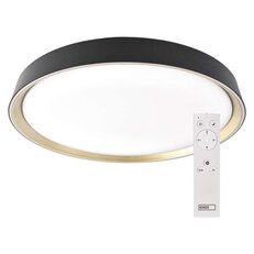 LED přisazené svítidlo ILVI, kruhové 45W, stmívání+CCT, černá+champagne ZM5119