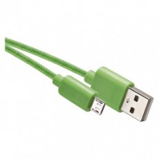 Nabíjecí a datový kabel USB-A 2.0/micro USB-B 2.0, 1 m, zelený EMOS SM7006G