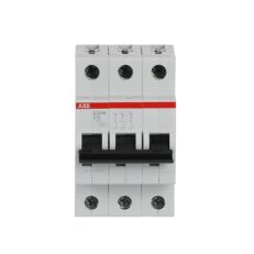 S203M-D2 3 fázový jistič 2 A char. D 10kA ABB 2CDS273001R0021