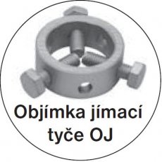 Objímka jímací tyče OJ (FeZn) použití s SJ a JR nebo JT TREMIS V547