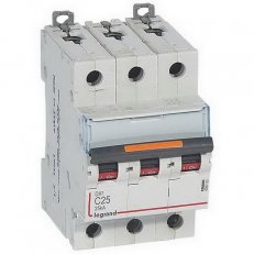 DX3 JISTIČ, 3 PÓLOVÝ, CHAR. C,25A 25KA LEGRAND 409783