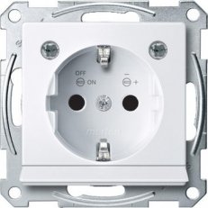 Merten Zásuvka 250V/16A SCHUKO s LED modulem Systém M Active