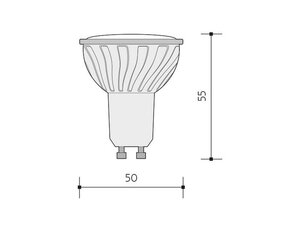 SMD 18 LED DELUXE světelný zdroj 230V GU10, teplá bílá PANLUX PN65108005