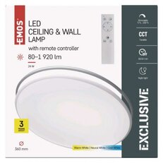 LED přisazené svítidlo ALVI, kruhové 24W, stmív. se změnou CCT EMOS ZM5165