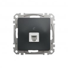 Sedna D/E Telefonní zásuvka 1xRJ11, Antracit SCHNEIDER SDD114491