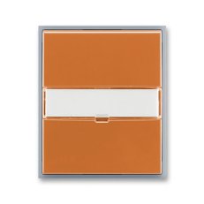 ABB 3558E-A00610 07 Kryt spínače jednoduchý, s popisovým polem, s čirým průzorem