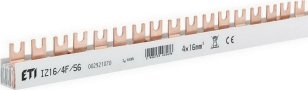 Propojovací lišta IZ16/4F/54 4p 54M 100A 16mm2 vidlice ETI 002921070