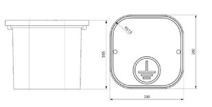 Krabice do země - kulatá, šedá KDZK (plast) pro zkušební svorku TREMIS Z820