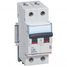 TX3 JISTIČ, 2 PÓLOVÝ, CHAR. C, 40A 6000A LEGRAND 403532