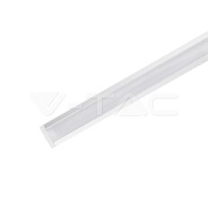 Aluminum Profil 2000 x 24.7 x 7mm Milky, VT-8106 V-TAC SKU3350