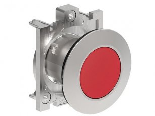 Lovato LPFQ104 PUSH-Tlačítkový ovladač d30mm zapuštěná kovové lícující červený