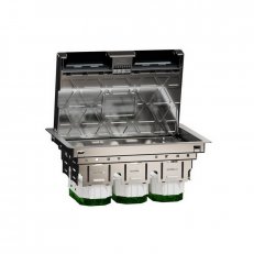 Unica System+ Podlahová krabice L kovová 6 modulů 45x45 SCHNEIDER INS52123