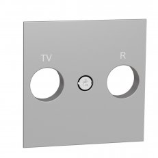 Unica Centrální deska pro TV/R zásuvku, Aluminium SCHNEIDER NU944030