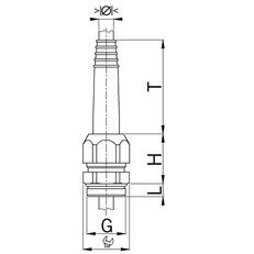 Kabelová vývodka Progress, mosazná, krátký závit M12 AGRO 1012.52