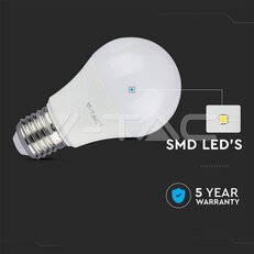 LED žárovka V-TAC 12W E27 A60 stmívatelné 4000K