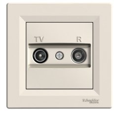 Schneider EPH3300323 Zásuvka TV-R, průběžná, krémová