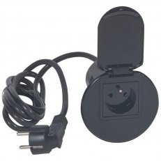 GROMMET 2P+T+KABEL 2MODULOVÝ ČERNÁ LEGRAND 054051