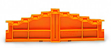 4patrová koncová bočnice bez potisku Tloušťka 7,62mm oranžová WAGO 727-217