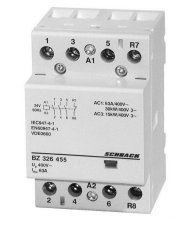 Instalační stykač 63 A, 3Z+1R (3NO+1NC), 24 V AC, 3TE SCHRACK BZ326455--