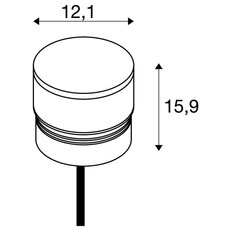 M-POL S Polehead Louver hlava svítidla antracit 11 W 145/155 lm 2700/3000K CRI90