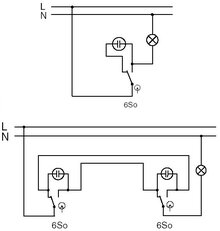 Přístroj přepínače střídavého řazení 6 6So ABB 3558-A06340