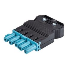 zásuvka na kabel, 5-pól, pružinové svorky, gesis, modrá WIELAND 92.953.4453.0