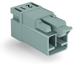 Konektor na desky plošných spojů, úhlové, 2pól., šedá WAGO 890-852/011-000