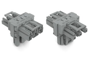 T-rozdělovač 3pól. Kód. B šedá WAGO 770-970