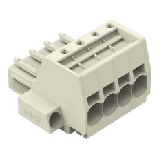 Pružinová svorka Push-in CAGE CLAMP 10mm2 sv.šedá 4pól. WAGO 831-3104/107-000