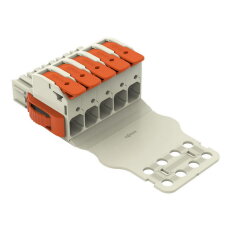 Pružinová svorka Páčka CAGE CLAMP sv.šedá 16mm2 5pól. WAGO 832-1105/315-000