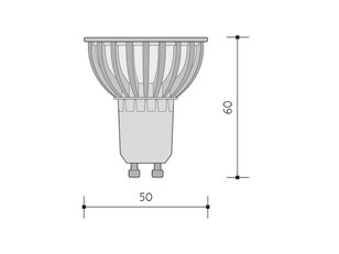 COB LED světelný zdroj 230V 5W GU10, studená bílá PANLUX PN65208002