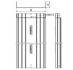 Žlab LINEAR+  L1B-N 200/100 ''SZ'' neperforovaný 3m ARKYS ARB-14124906