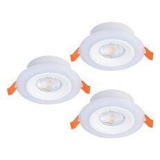 Zápustné svítidlo CALONGE RGB SET LED d98 bílá 3X3,8W IP44 EGLO 901117
