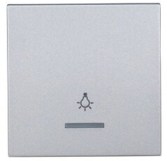 Kryt spínačů a ovladačů s průhledem, symbol světlo, stříbrný SCHRACK EV122009--