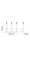 KONIG AP 3X40W E14 BLACK/ANTIQUE BRASS