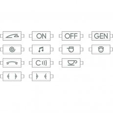 BTICINO LIVINGLIGHT SADA SYMBOLŮ BÍLÁ N4916KIT