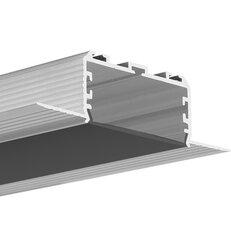 Difuzor KLUŚ LIGER-45 pro LED hliníkové profily černý 2m, B17086B_2