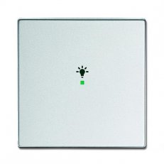 ABB Future linear Kryt 1násobný symbol osvětlení hliníková stříbrná SRL-1-83