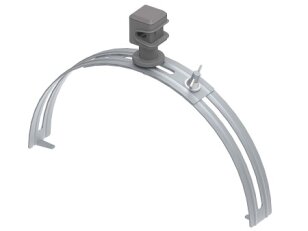 Plastový držák vedení na hřebenáče, drát 8mm, L200-280mm, StZn/plast 407012