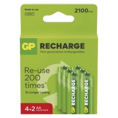 Nabíjecí baterie GP Recharge 2100 AA (HR6) GP BATTERIES B27216