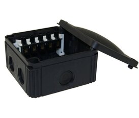 Krabice rozvodná COMBI 607/5 PP BK RAL9005 IP66/67 5-pól.svorkovnice 10060538
