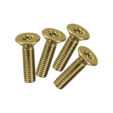 sada 4 šroubů pro montáž vložek KSE (náhradní prvek), mosaz RKS005/71