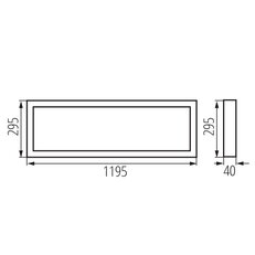 Přisazený LED panel BLINGO UAIO SRM40W120, KANLUX 39233