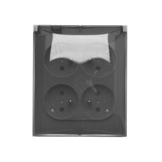 Zásuvka silová 4 násobná (přístroj s kry