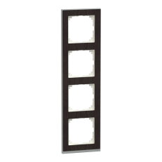 Krycí rámeček, Merten M-Pure Decor, čtyřnásobný, Wenge SCHNEIDER MEG4040-3671